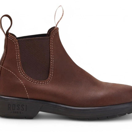 Rossi 303 Endura Redwood Brown Leather Chelsea Boots