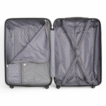Hard Shell ABS 4 Wheels Luggage Travel Cabin Suitcase Set
