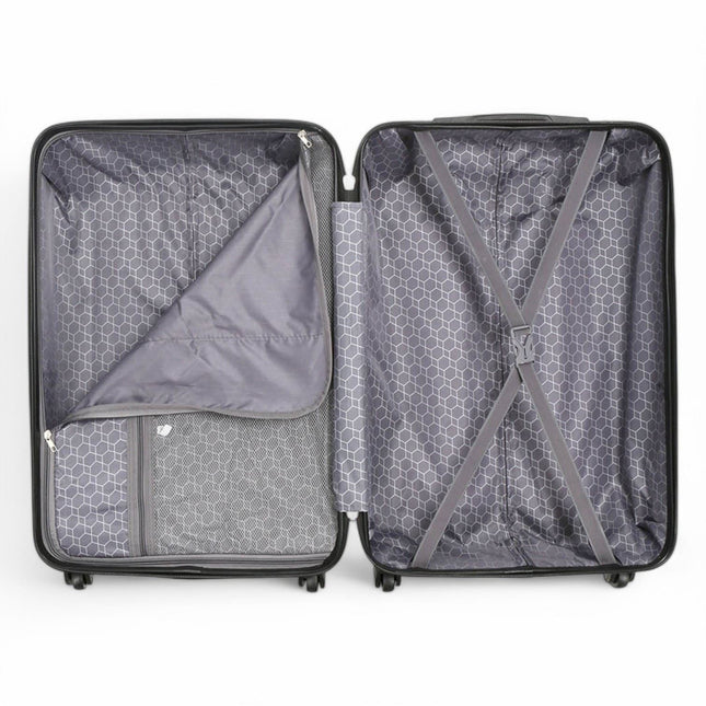 Hard Shell ABS 4 Wheels Luggage Travel Cabin Suitcase Set