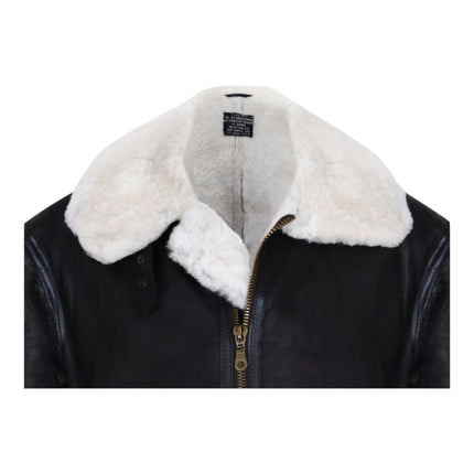 Mens B3 Aviator Real Sheepskin Leather Flying Jacket-Hobart