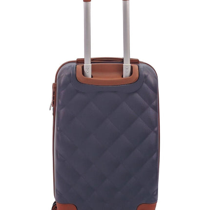 Grey Hard Shell Cabin Suitcase 50 x 31 x 25 cm Luggage