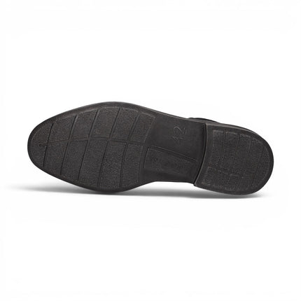 Bugatti Mens Black Leather Lace-up Chukka Ankle Boots - Rigalo Evo