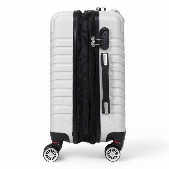 Expandable Hard Shell 8 Wheels Luggage Travel Cabin Bags Suitcase Set