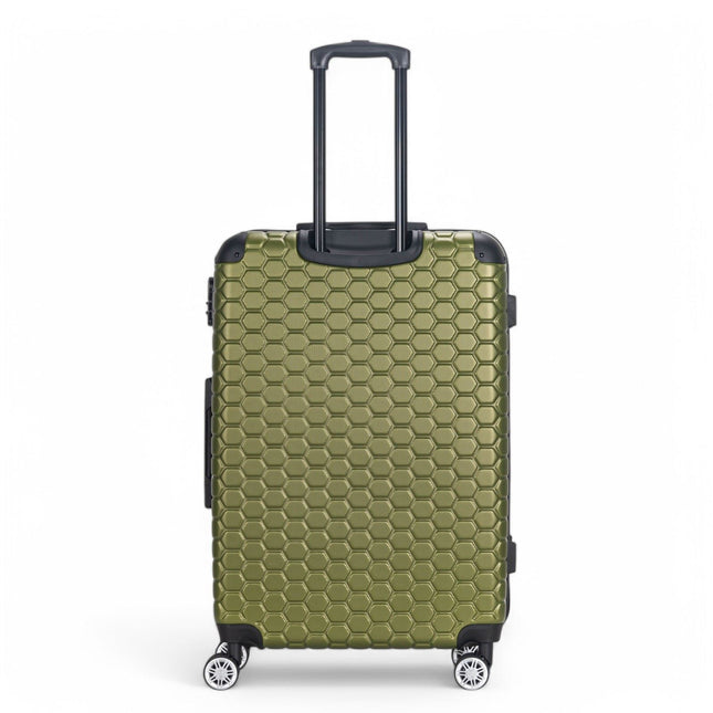 Hard Shell ABS 8 Wheel Luggage Travel Cabin Holiday Bags Suitcase Set