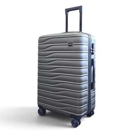 Hardshell Coffee Suitcase Set Robust 8 Wheel Luggage Cabin Case Bag