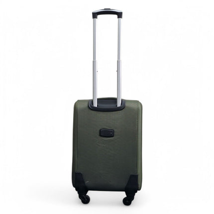 Soft Shell Lightweight Nylon Suitcase Set 4 Wheel Travel Case Holiday Bags