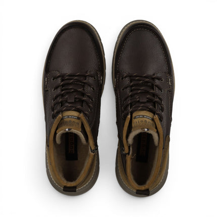Bugatti Men's Leather Brown Lace-up Casual Ankle Boots - Pulau