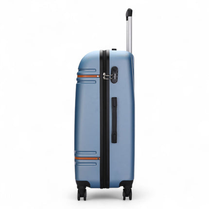 Hard Shell Modern Dual 4 Wheel Luggage Suitcase Set
