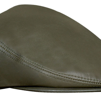 Mens  Flat Hat Leather Peaky Blinders Beret Newsboy Gatsby Golf Cabbie Cap