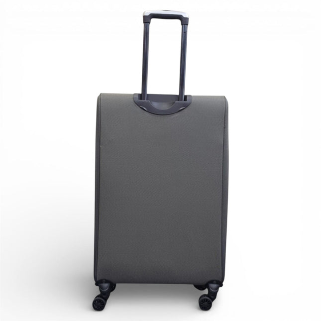 Soft Shell Lightweight Nylon Suitcase Set 4 Wheel Travel Case Holiday Bags