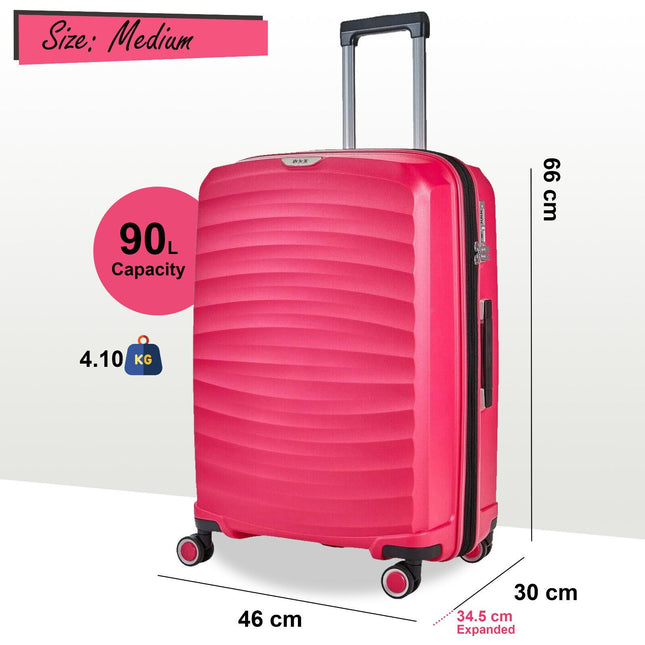 Sunwave Hard Shell Luggage Suitcase Set