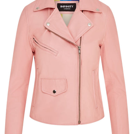 Women's Classic Brando Biker Leather Jacket - Broome