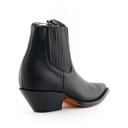 Grinders Unisex Black Western Chelsea Boots - Mustang