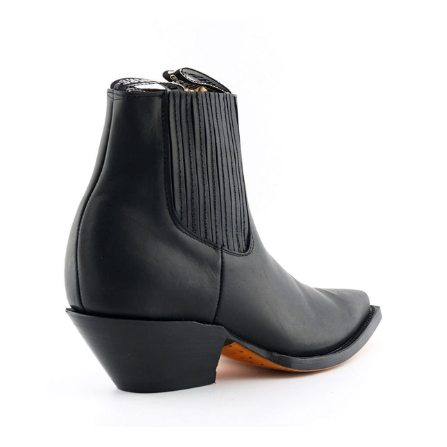 Grinders Unisex Black Western Chelsea Boots - Mustang