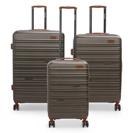 Expandable Hard Shell ABS Suitcase Set 8 Wheel Robust Travel Case Holiday Luggage