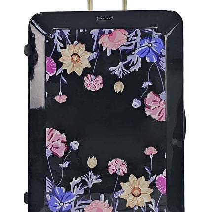 Hard Shell Flower Print Suitcase Luggage Set