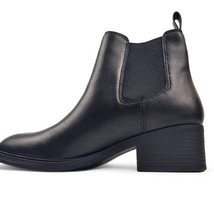 Windsorsmith Womens Black Classic Leather Ankle Chelsea Boots - Replace