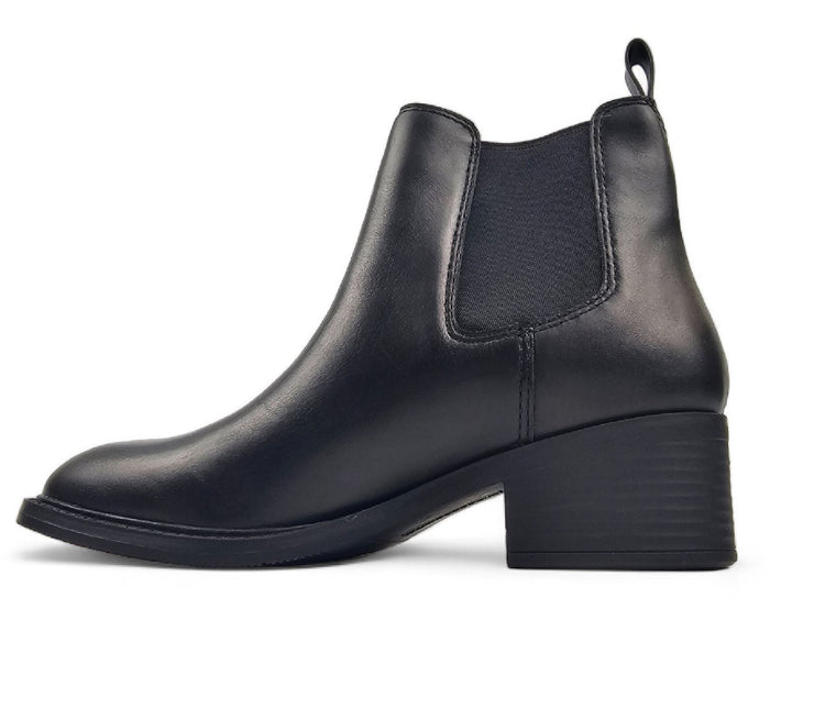 Windsorsmith Womens Black Classic Leather Ankle Chelsea Boots - Replace