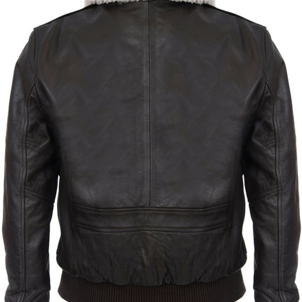 Mens Air Force A2 Cowhide Bomber Jacket-Montreal