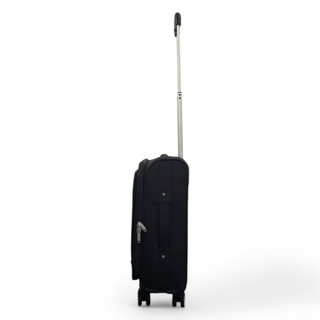 Expandable Soft Shell 8 Wheels Luggage Travel Cabin Suitcase Set
