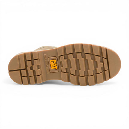 CAT (Caterpillar) Taupe Brown Leather Hiking Mid-Cut Chukka Ankle Boots - Grader