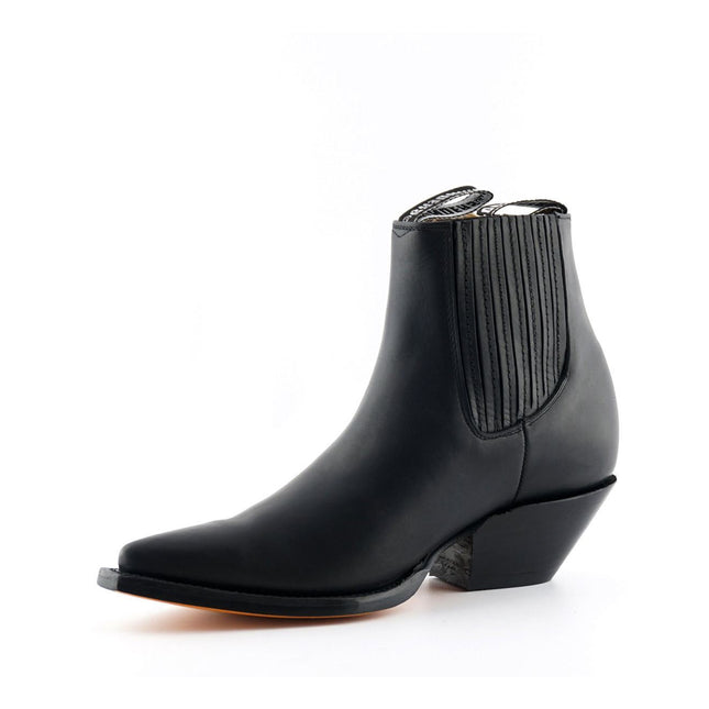 Grinders Unisex Black Western Chelsea Boots - Mustang