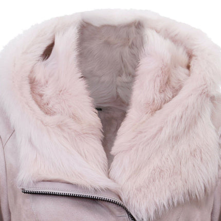 Ladies Suede Merino Sheepskin Coat-Samara