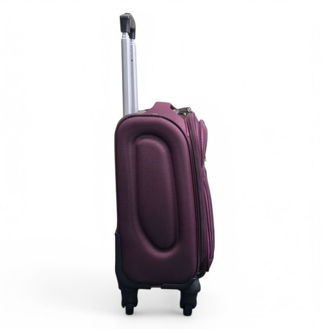 Soft Shell Lightweight Nylon Suitcase Set 4 Wheel Travel Case Holiday Bags