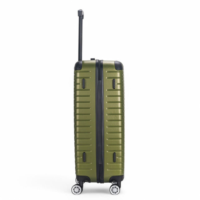 Hard Shell ABS 8 Wheel Luggage Travel Cabin Holiday Bags Suitcase Set