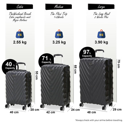 Strong ABS Hard Shell Luggage Suitcase