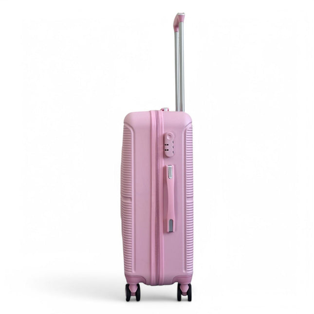 Robust ABS Hard Shell 8 Wheels Luggage Travel Holiday Cabin Suitcase Set
