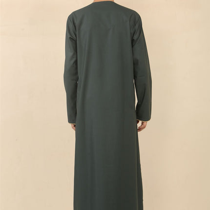 Kid's Boys Green Omani Eid Thobe  Saudi Emirati Jubba Robe