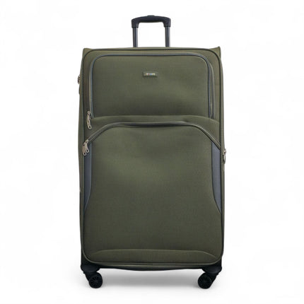Expandable Soft 8 Wheel Lightweight Suitcase Luggage Travel Bags Set