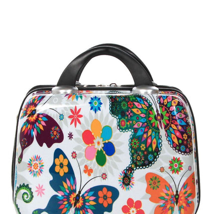 Hard Shell Printed Dual 4 Wheel Luggage Suitcase