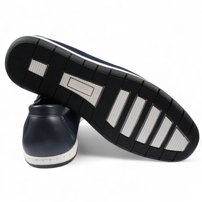Men’s Navy Breathable Loafers Lightweight Slip-On