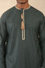 Men's Omani Eid Green Thobe  Saudi Emirati Jubba Robe