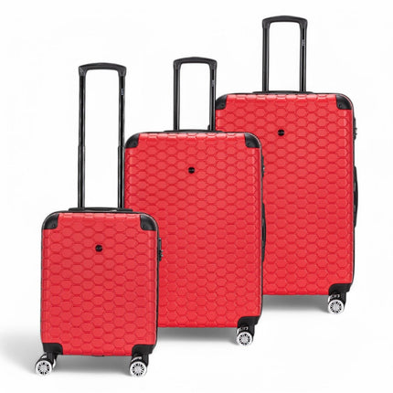 Hard Shell ABS 8 Wheel Luggage Travel Cabin Holiday Bags Suitcase Set