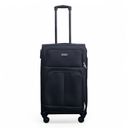 Expandable Soft Shell 4 Wheel Luggage Travel Cabin Suitcase Set Holiday Bags