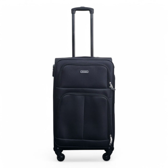 Expandable Soft Shell 4 Wheel Luggage Travel Cabin Suitcase Set Holiday Bags