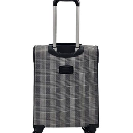 Soft Shell Cabin Suitcase 55 x 37 x 20 cm Lightweight Luggage Suitable for Easyjet, Ryanair
