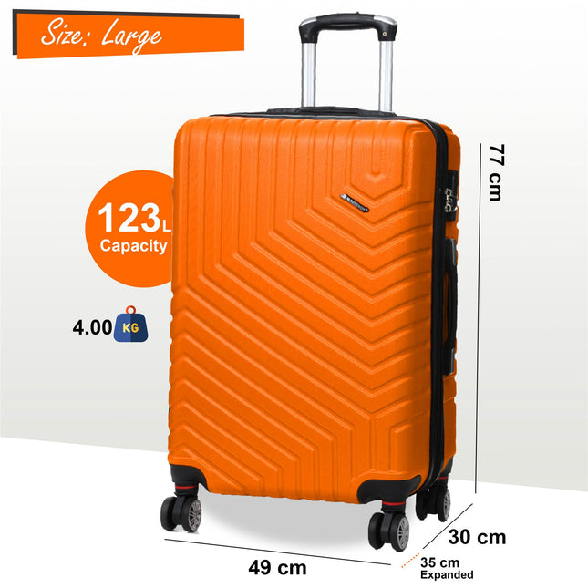 Expandable Hard Shell 8 Wheels Luggage Travel Cabin Bags Suitcase Set
