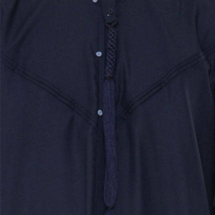 Men's Eid Navy Blue Moroccan Jubba Robe Djellaba Ramadan Eid Thobe - HM11