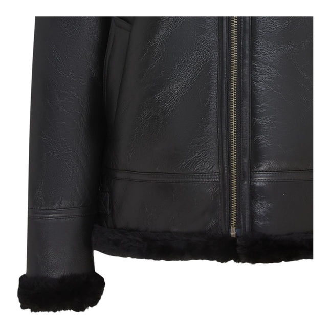 Mens B3 Aviator Real Sheepskin Leather Flying Jacket-Hobart