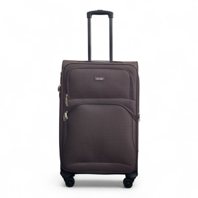 Expandable Soft 8 Wheel Lightweight Suitcase Luggage Travel Bags Set