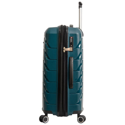Dual 4 Wheel Hard Shell Strong Luggage Suitcase