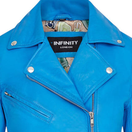 Women's Classic Brando Biker Leather Jacket - Broome