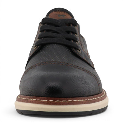 Mustang Men's Black Faux Leather Casual Outdoor Shoes - M0141002
