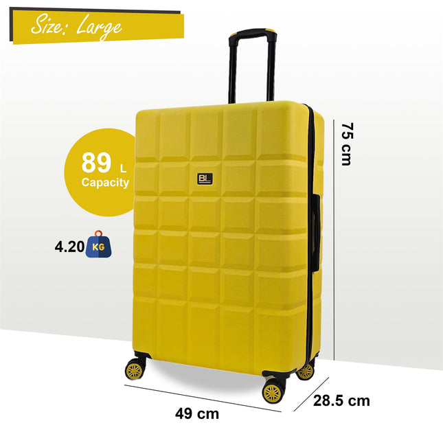 Hard Shell Classic 4 Wheel Travel Suitcase Set