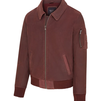 Men's A2 US Airforce Cowhide Aniline Leather Bomber Jacket