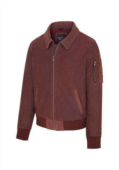 Men's A2 US Airforce Cowhide Aniline Leather Bomber Jacket